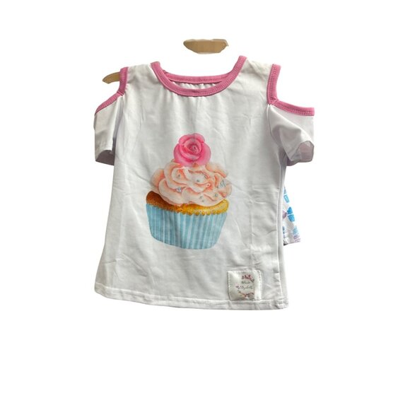 Marie Elizabeth - Cupcake Cold Shoulder Top with Ruffle Shorts 6 - 12 Months - Picture 2 of 3